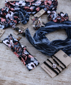 Alternative view of Bandeau Mini "Black Floral" - Bamboo cotton