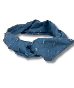 Haarband - Bandeau Normaal "Old jeans" - Blauw