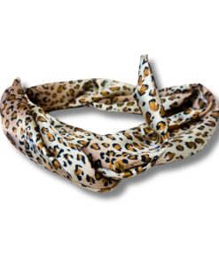 Haarband - Bandeau Normaal "Satin Leopard"