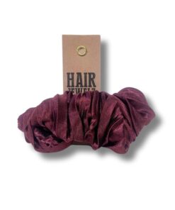 Scrunclip "Pleated Bordeaux"