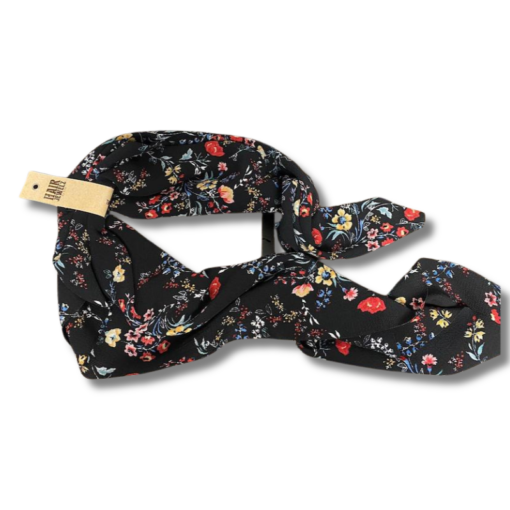 Haarsjaal "Flower Black"