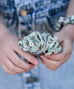 Scrunclip "Mint Flower"