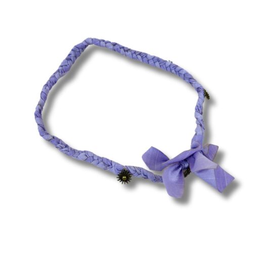 Bandana ketting "Stripes Lila"