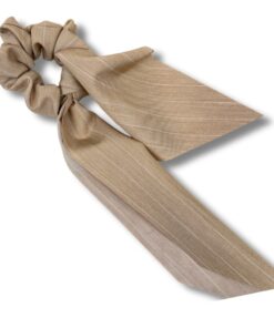 Scrunchie met lint "Stripes Sand"