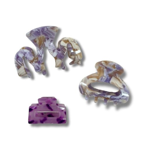 Combideal haarklemmen "Lila"
