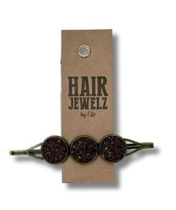 Colourclip Triple "Glitter Glow Brown"