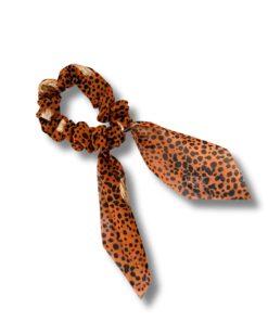 Scrunchie met lint Mini "Caramel Crush"