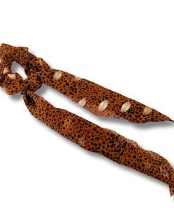 Scrunchie met lint  "Caramel Crush"