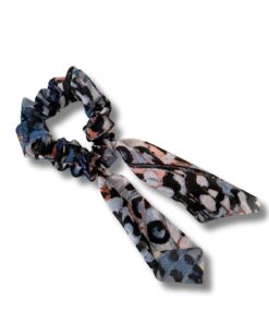 Scrunchie met lint  Mini "Midnight Blue"