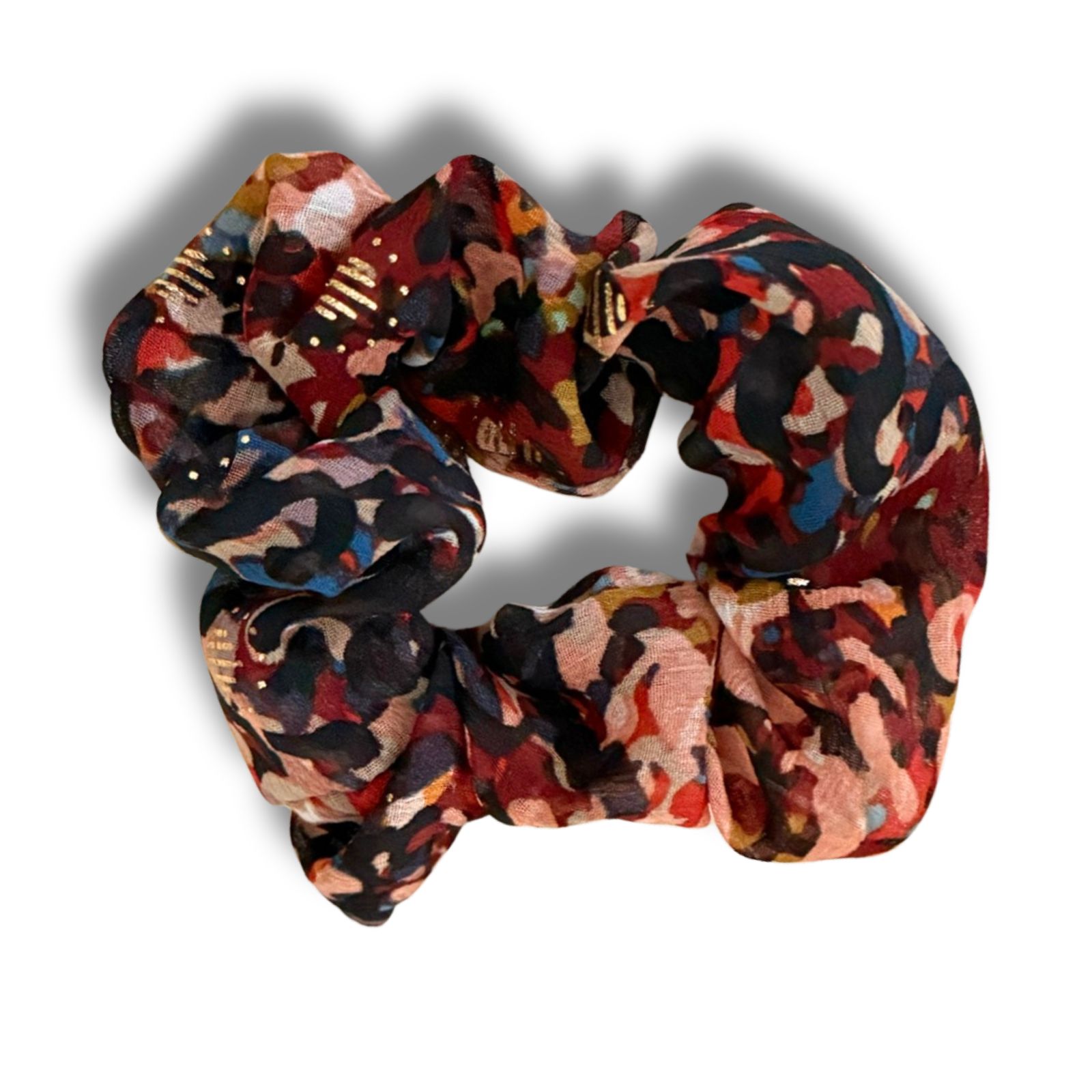 Scrunchie Maxi "Golden Burgundy"